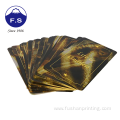 Custom gold edge luxury game colorful playing cards